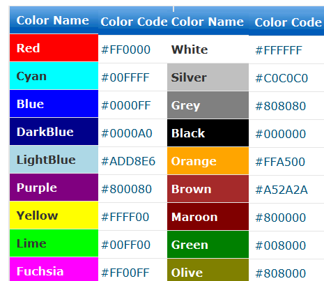 html colors picker